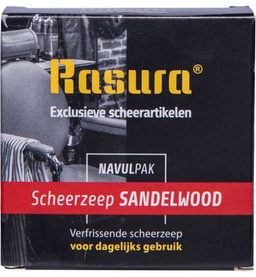 Rasura Scheerzeep sandelwood navulling (1st) 1st