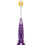 Better Toothbrush Tandenborstel kids happy face paars (1st) 1st thumb