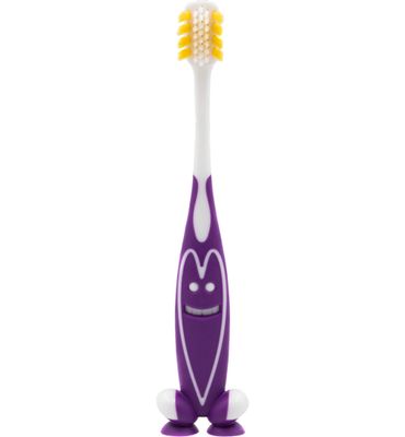 Better Toothbrush Tandenborstel kids happy face paars (1st) 1st