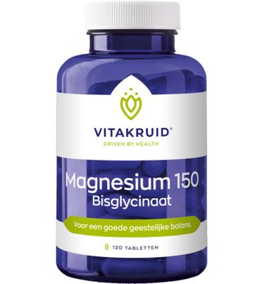 Vitakruid Magnesium 150 bisglycinaat (120tb) 120tb