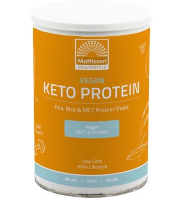 Mattisson Healthstyle Vegan Keto protein shake - pea, rice & MCT (350g) 350g