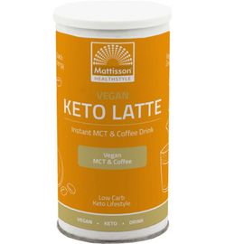 Mattisson Mattisson Vegan keto latte instant MCT & coffee drink (200g)