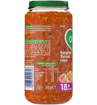 Olvarit Spaghetti tomaat ham 18M03 (250g) 250g