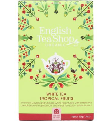 English Tea Shop White tea tropical fruits bio (20bui) 20bui