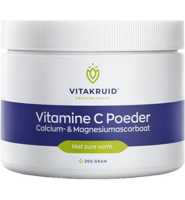 Vitakruid Vitamine C poeder calcium- & magnesiumascorbaat (260g) 260g