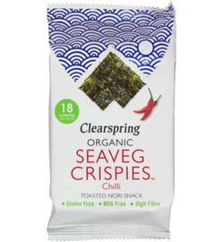 Clearspring Clearspring Seaveg crispies chilli bio (4g)