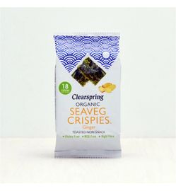 Clearspring Clearspring Seaveg crispies ginger bio (4g)