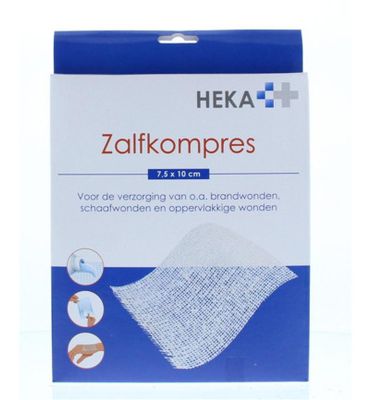 Heka Zalfkompres 7.5 x 10cm steriel (6st) 6st