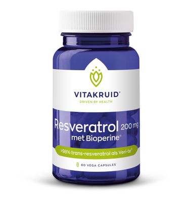 Vitakruid Resveratrol 200 mg met bioperine (60vc) 60vc