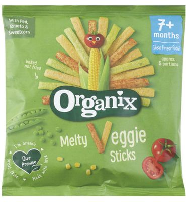 Organix Melty veggie sticks 7+ maanden bio (15g) 15g