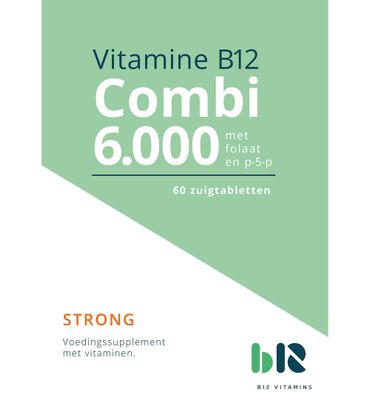 B12 Vitamins B12 combi 6000 met folaat & P-5-P (60zt) 60zt