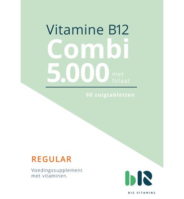 B12 Vitamins B12 Combi 5000 met folaat zonder B6 (60tb) 60tb