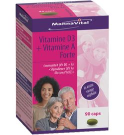 Mannavital Mannavital Vitamine D3 + vitamine A forte (90ca)