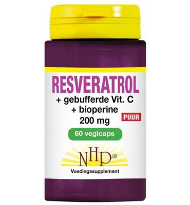 Nhp Resveratrol 200 mg/Vitamine C/Bioperine puur (60vc) 60vc