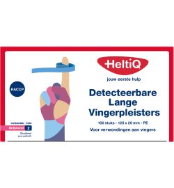 Heltiq HeltiQ Detect vingerpleister lang PE 120 x 20 (100st)