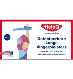 Heltiq HeltiQ Detect vingerpleister lang PE 180 x 20 (100st)