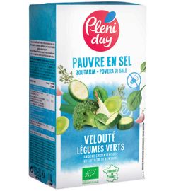 Pleniday Pleniday Gebonden groene groentesoep zoutarm bio (1000ml)