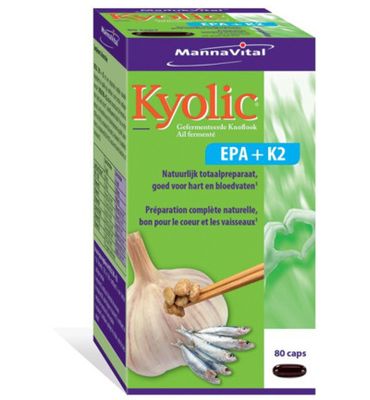 Mannavital Kyolic EPA & K2 (80vc) 80vc
