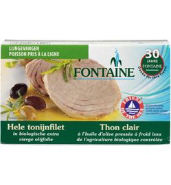 Fontaine Fontaine Tonijnfilet in olijfolie bio (120g)