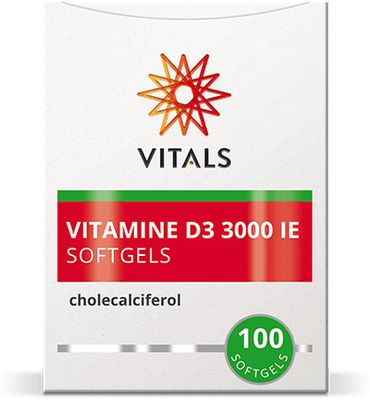 Vitals Vitamine D3 3000IE (100sft) 100sft