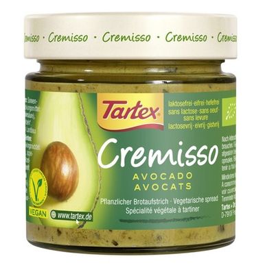 Tartex Cremisso avocado bio (180g) 180g