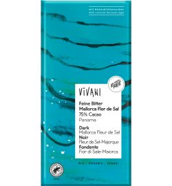 Vivani Vivani Dark 75% Panama cocoa Mallorca fleur de sel bio (80g)