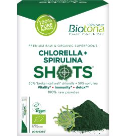 Biotona Biotona Chlorella spirulina shots 2.2 gram bio (20st)