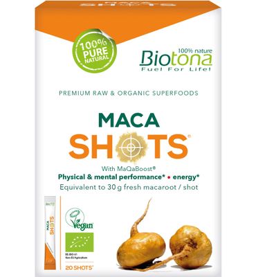Biotona Maca shots 2.2 gram bio (20st) 20st