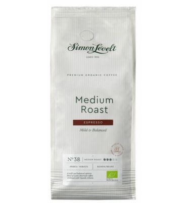 Simon Levelt Espresso medium roast bonen bio (1000g) 1000g
