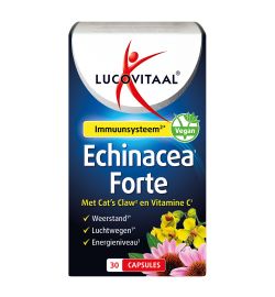 Lucovitaal Lucovitaal Echinacea forte & cats claw & vitamine C (30ca)