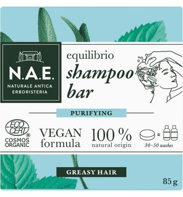 N.A.E. Equilbrio shampoo bar purifying vet haar (85g) 85g
