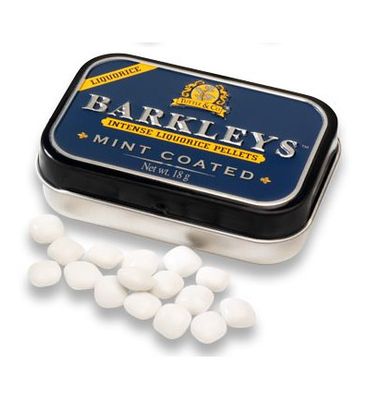 Barkleys Liquorice pellets mint coated (18g) 18g