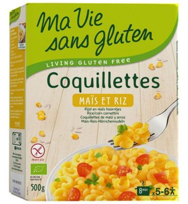 Ma Vie Sans Gluten Macaroni van mais en rijst glutenvrij bio (500g) 500g