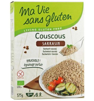 Ma Vie Sans Gluten Couscous van mais & rijst glutenvrij bio (375g) 375g
