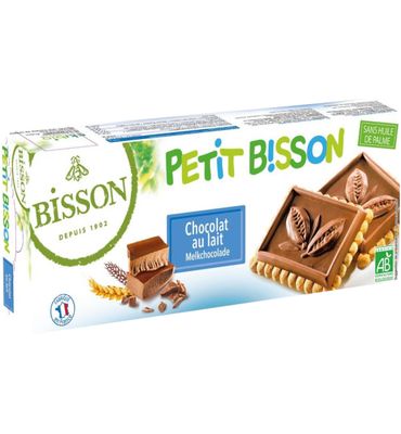 Bisson Petit bisson theebiscuit melkchocolade bio (150g) 150g