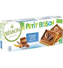 Bisson Bisson Petit bisson theebiscuit melkchocolade bio (150g)