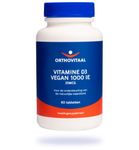 Orthovitaal Vitamine D3 1000ie vegan (60tab) 60tab thumb