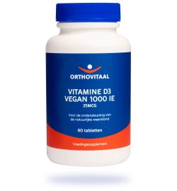Orthovitaal Orthovitaal Vitamine D3 1000ie vegan (60tab)