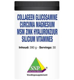 SNP Snp Collageen glucosamine curcuma magnesium MSM (390g)