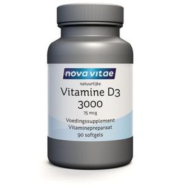 Nova Vitae Nova Vitae Vitamine D3 3000/75mcg (90sft)