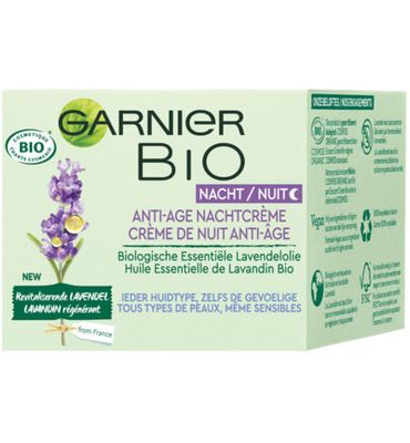 Garnier Bio lavendel anti-age nachtcreme (50ml) 50ml