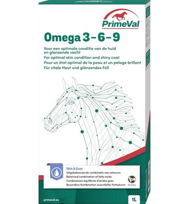 PrimeVal Omega 3-6-9 paard (1000ml) 1000ml