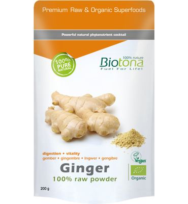 Biotona Ginger raw powder bio (200g) 200g
