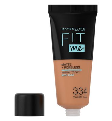 Maybelline New York Fit Me matte & poreless foundation 334 warm tan (1st) 1st