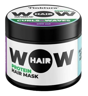Tinktura Wow curls & waves hair mask keratin & flaxseed gel (250ml) 250ml