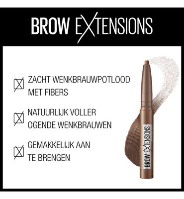 Maybelline New York Brow extensions 06 deep brown (1st) 1st