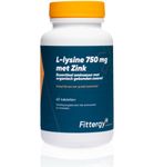 Fittergy L-Lysine 750mg met zink (60tb) 60tb thumb
