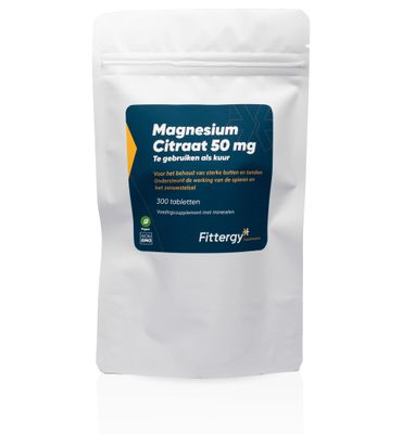 Fittergy Magnesiumcitraat kuur 50mg (300tb) 300tb