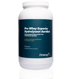 Fittergy Fittergy Pro whey superior hydrolysate aardbei (1000g)