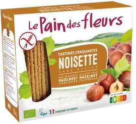 Pain Des Fleur Pain Des Fleur Krokante bio crackers met haze lnoot glutenvrij (150g)